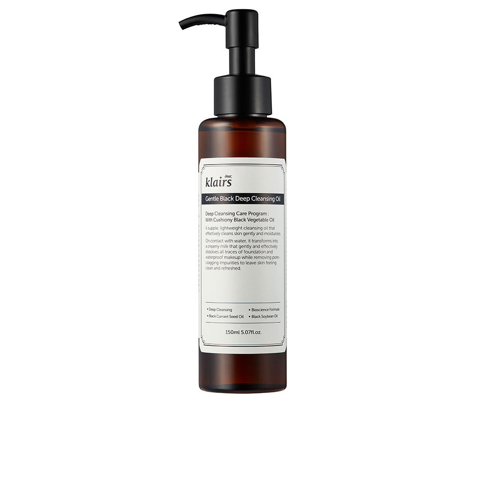 Gentle Black Deep Cleansing Oil + Black Sugar Mask Klairs