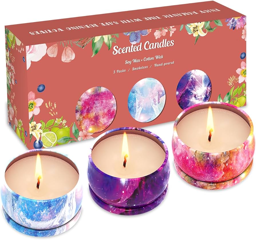 Set de Velas Mini Aromáticas (3 piezas)